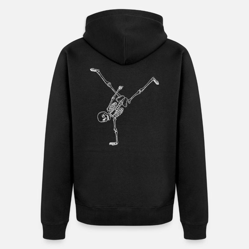 Breakdance Breakdancer Breakdancing - Unisex Premium Bio Zip Hoodie - Schwarz