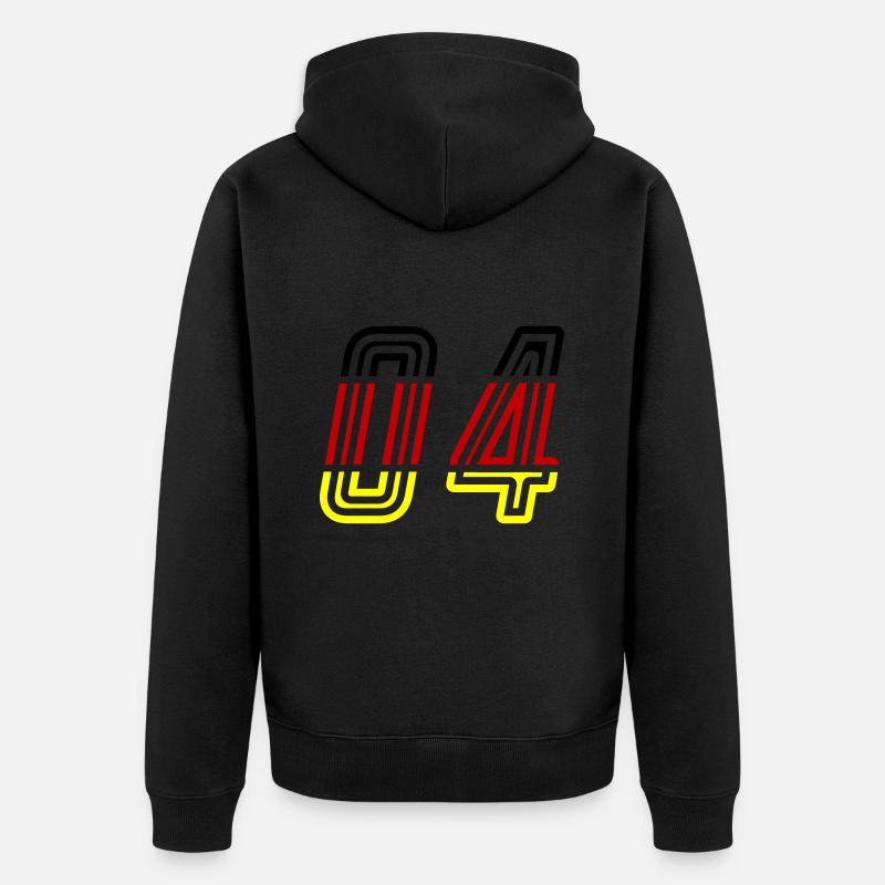 4 Symbole numérique Allemagne - Veste à capuche bio Premium Unisexe - noir
