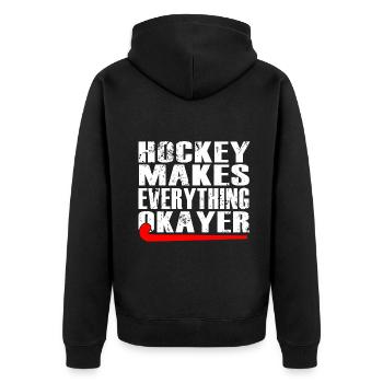 hockey sur gazon hockey sur gazon hockey sur gazon - Veste à capuche bio Premium Unisexe - noir - Dos - Nico (187cm)