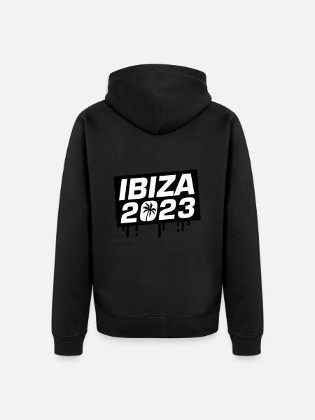 Ibiza 2023 - Unisex Premium Bio Zip Hoodie - Schwarz