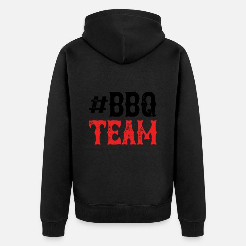 Équipe Bbq - Veste à capuche bio Premium Unisexe - noir