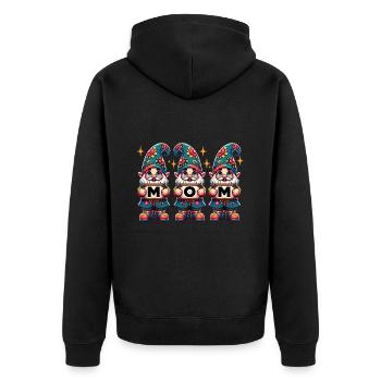 Jardinage d’amant de gnome de fête des mères - Veste à capuche bio Premium Unisexe - noir - Dos - Nico (187cm)