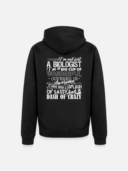 Biologiste Merveilleux Biologiste - Veste à capuche bio Premium Unisexe - noir