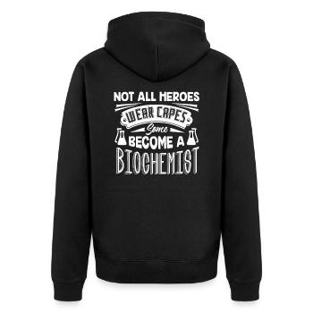 Biochemist Biochemist Hero - Veste à capuche bio Premium Unisexe - noir - Dos - Nico (187cm)