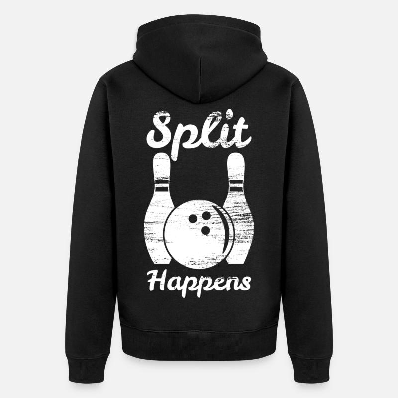 Bowling Split - Veste à capuche bio Premium Unisexe - noir