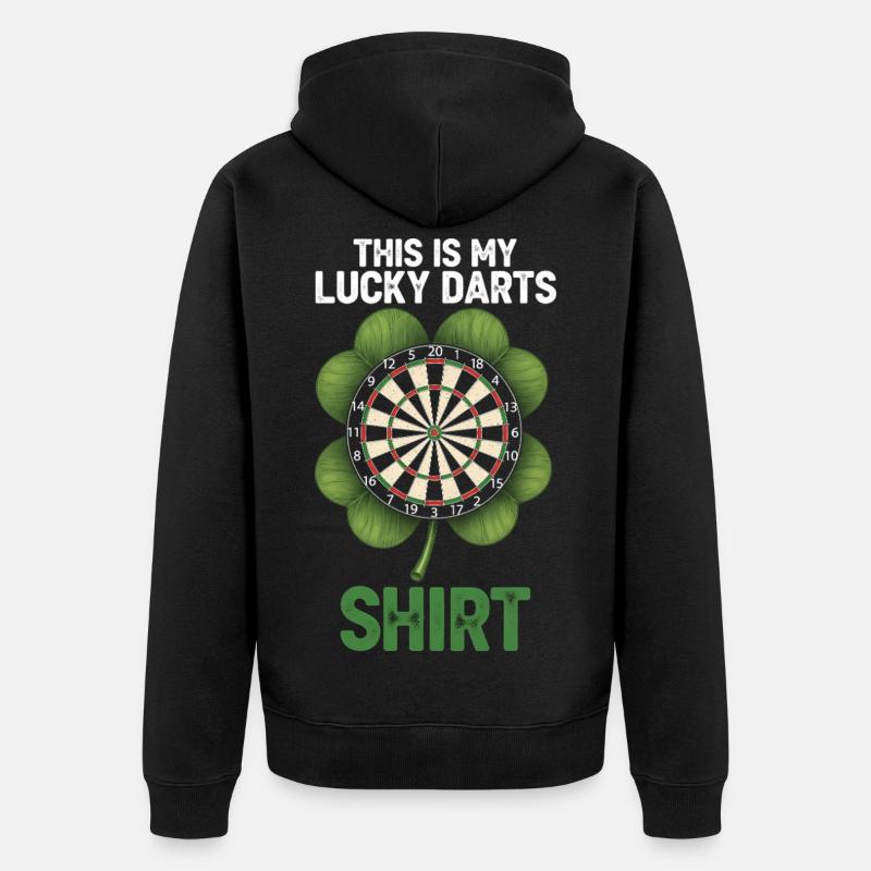 C’est ma chemise Lucky Darts - Veste à capuche bio Premium Unisexe - noir