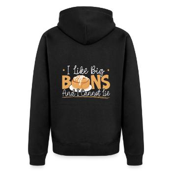 Idée cadeau Cannamon Rolls Candy Baker - Veste à capuche bio Premium Unisexe - noir - Dos - Nico (187cm)
