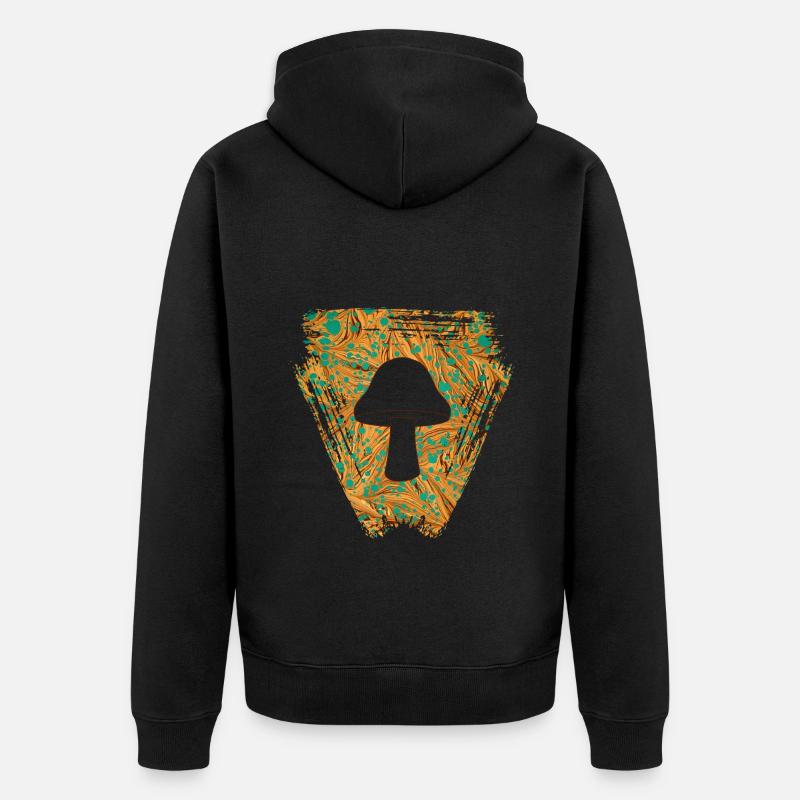 Champignon E 95 - Veste à capuche bio Premium Unisexe - noir