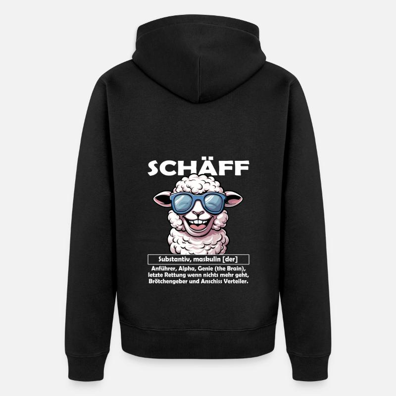 Schäff | Chef | Teamleiter| Abteilungsleiter - Unisex Premium Bio Zip Hoodie - Schwarz