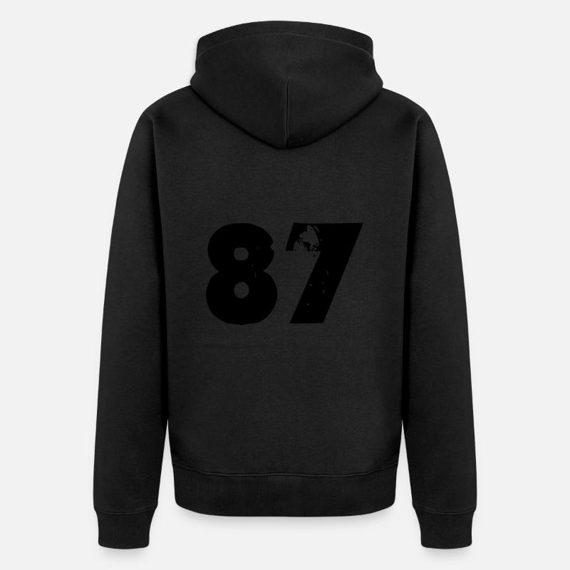 Numéro 87 - Veste à capuche bio Premium Unisexe - noir