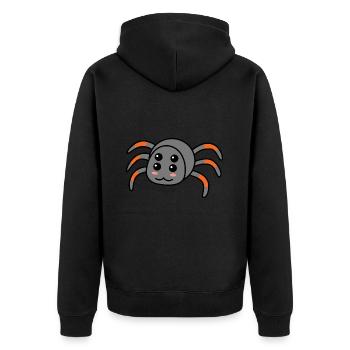 Tarentule Comic Animal - Veste à capuche bio Premium Unisexe - noir - Dos - Nico (187cm)
