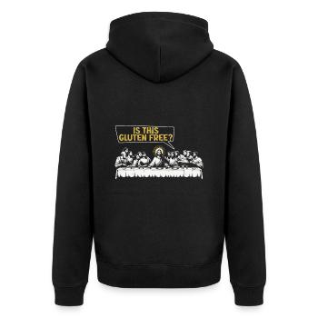 Intolérance au gluten sans gluten Maladie cœliaque - Veste à capuche bio Premium Unisexe - noir - Dos - Nico (187cm)