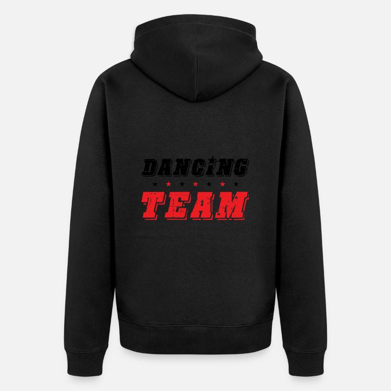Dancing Team - Unisex Premium Bio Zip Hoodie - Schwarz