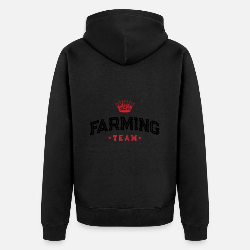 Équipe agricole - Veste à capuche bio Premium Unisexe - noir