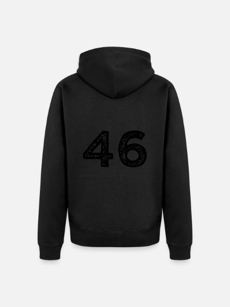 46 Number Leotard - Unisex Premium Organic Zip Hoodie - black