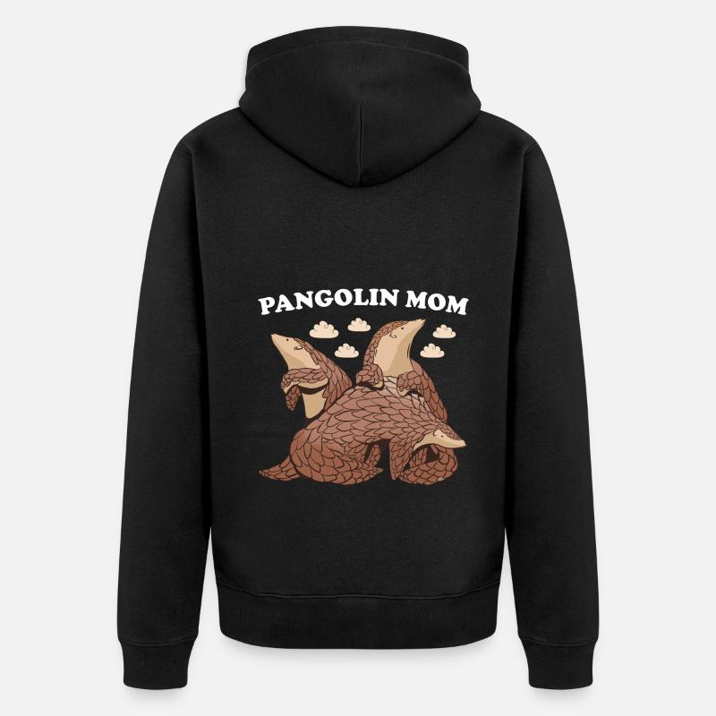 Pangolin Maman Pangolin - Veste à capuche bio Premium Unisexe - noir