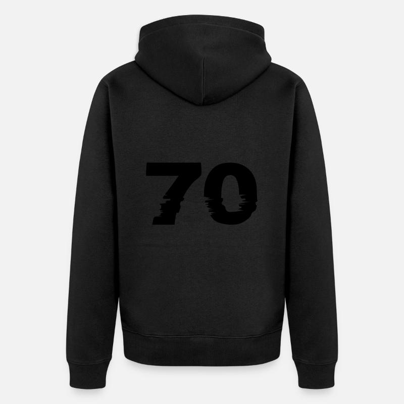Numéro 70 - Veste à capuche bio Premium Unisexe - noir