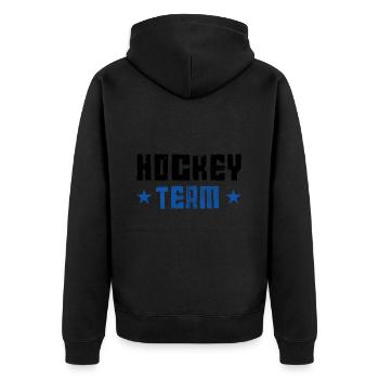 Équipe de hockey - Veste à capuche bio Premium Unisexe - noir - Dos - Nico (187cm)