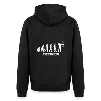 Evolution chasse - Veste à capuche bio Premium Unisexe - noir - Dos - Nico (187cm)