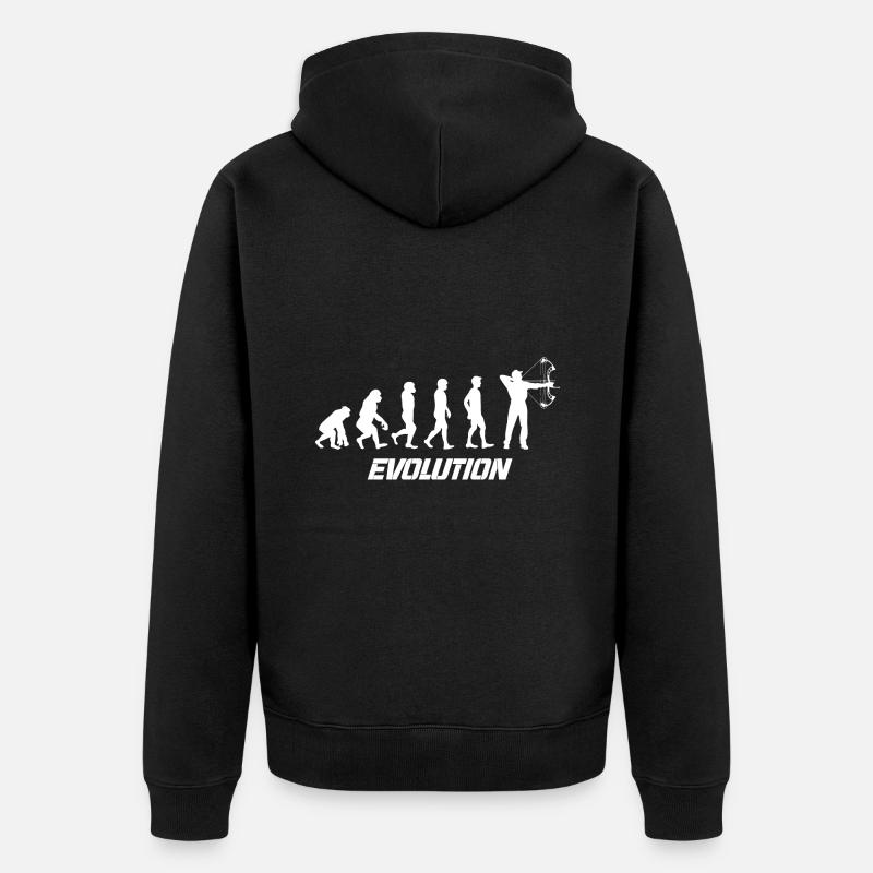 Evolution chasse - Veste à capuche bio Premium Unisexe - noir