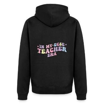 Gifted Special Education Sped Ecse Teacher - Unisex Premium Organic Zip Hoodie - black - Back - Nico (187cm)