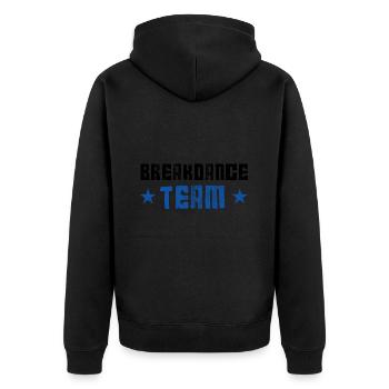Équipe de breakdance - Veste à capuche bio Premium Unisexe - noir - Dos - Nico (187cm)