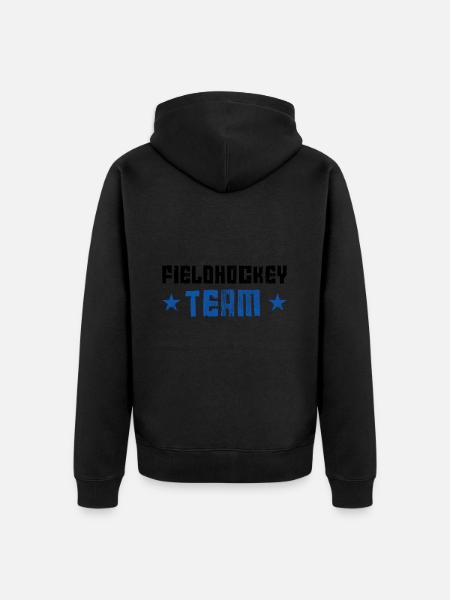 Fieldhockey Team - Unisex Premium Bio Zip Hoodie - Schwarz