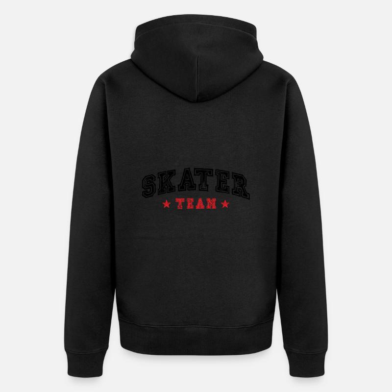 Équipe de patineurs - Veste à capuche bio Premium Unisexe - noir