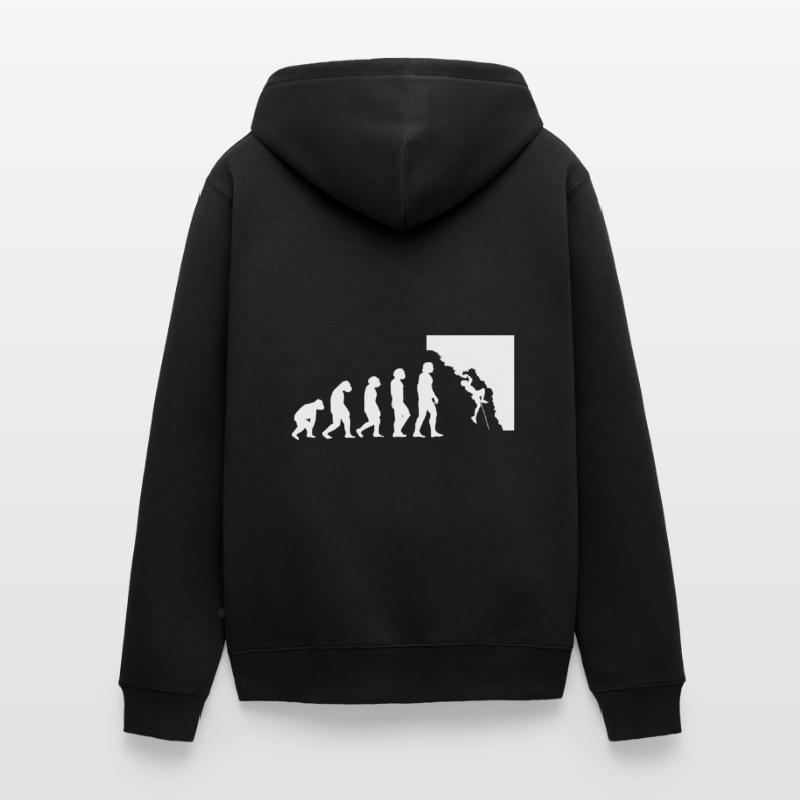 Evolution Kletterer Unisex Premium Bio Zip Hoodie