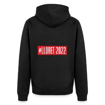 Lloret De mars 2022 - Veste à capuche bio Premium Unisexe - noir - Dos - Nico (187cm)