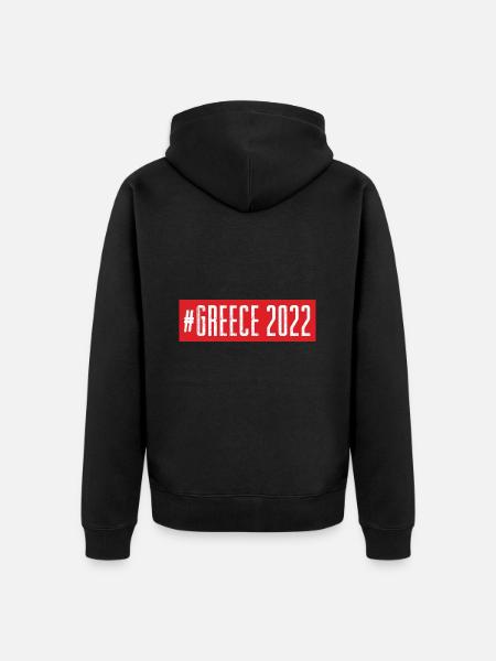 Greece 2022 - Unisex Premium Bio Zip Hoodie - Schwarz