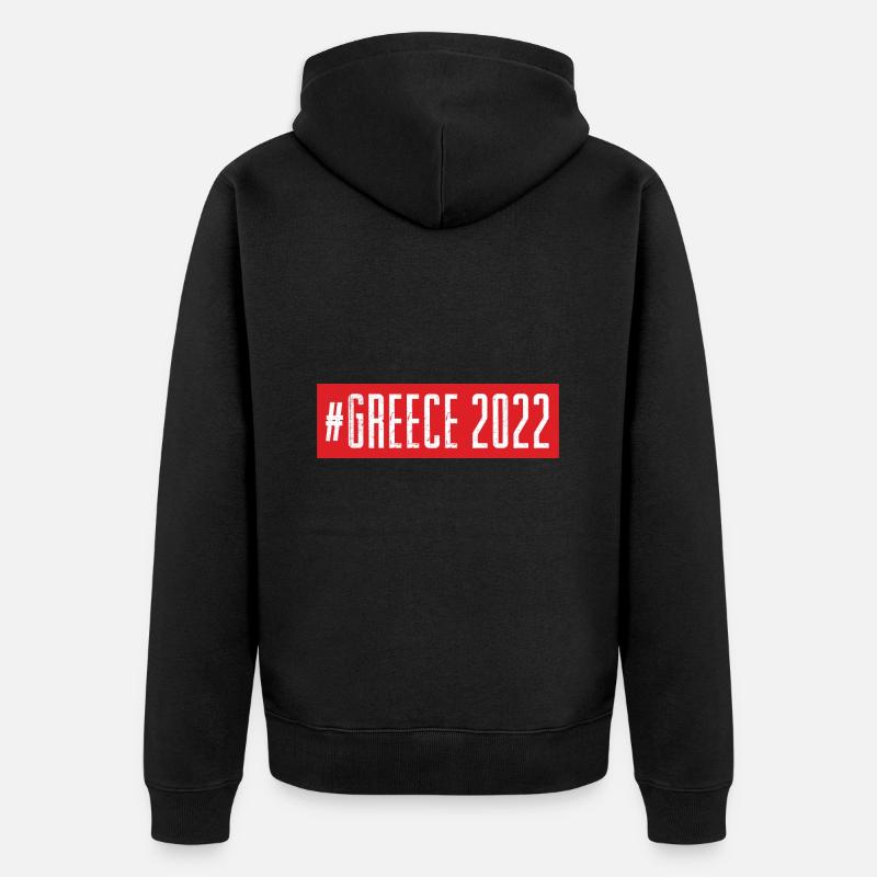 Grèce 2022 - Veste à capuche bio Premium Unisexe - noir