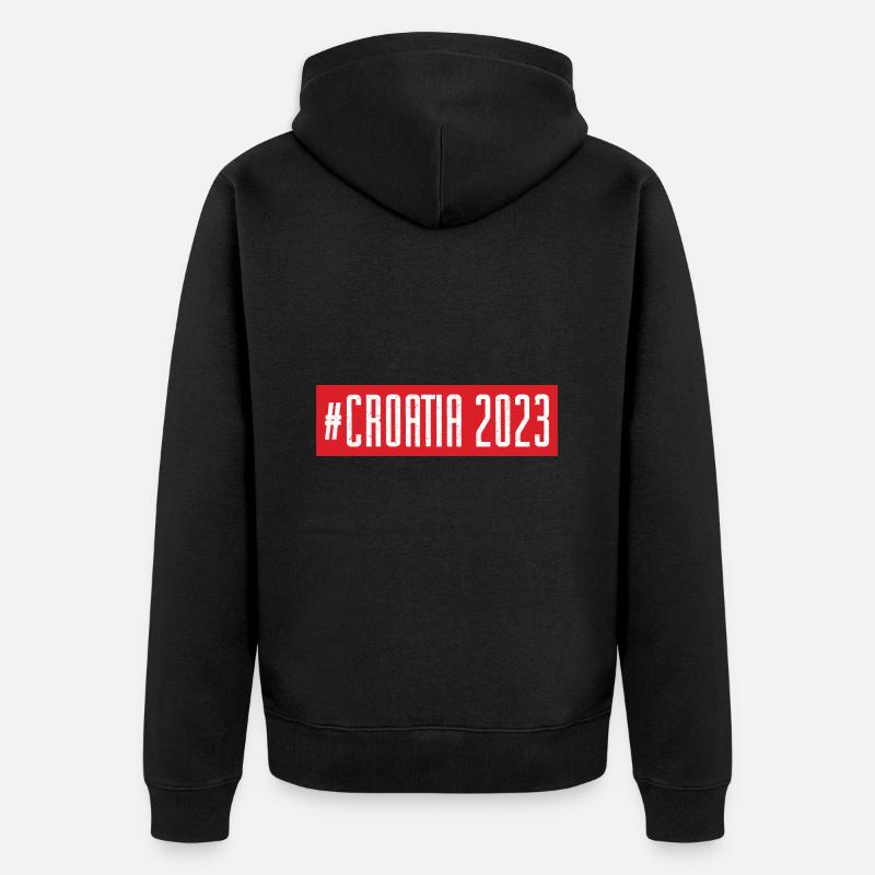 Croatie 2023 - Veste à capuche bio Premium Unisexe - noir