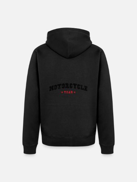 Motorcycle Team - Unisex Premium Organic Zip Hoodie - black