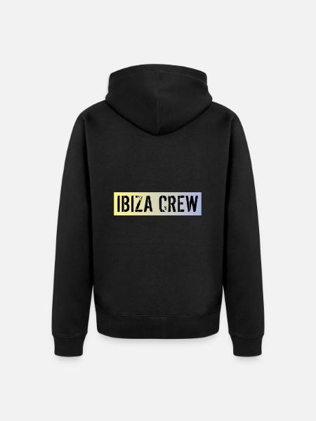 Ibiza Crew - Unisex Premium Bio Zip Hoodie - Schwarz