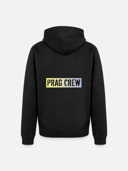 Prague Crew - Unisex Premium Organic Zip Hoodie - black