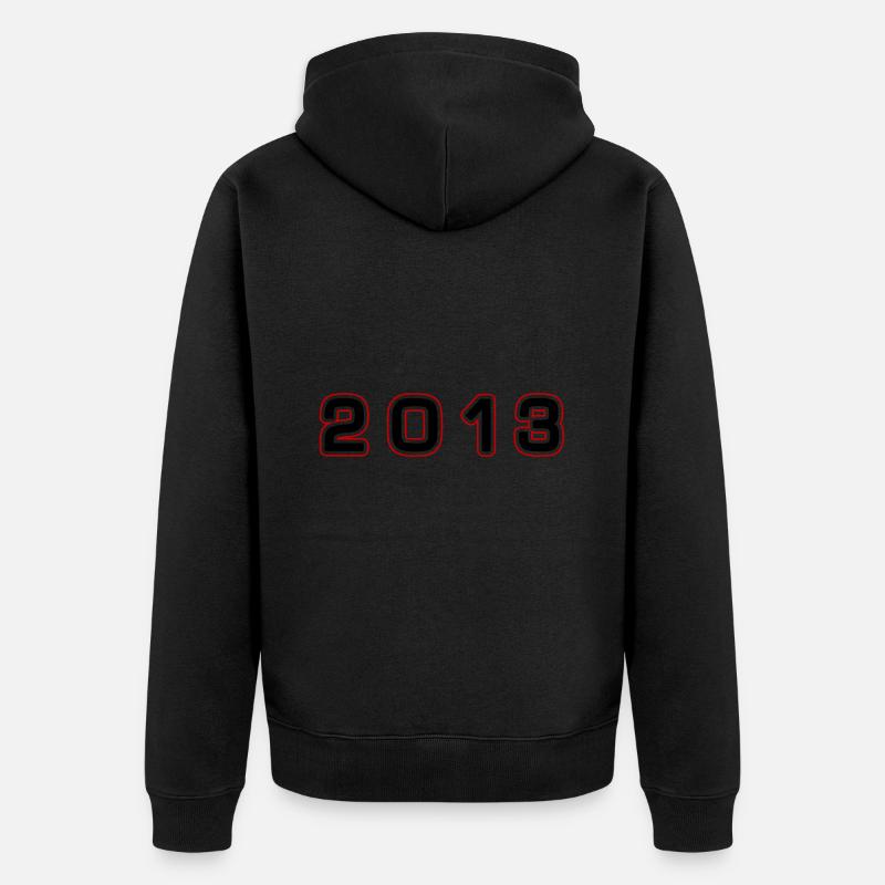 Numéro de l’année 2013 - Veste à capuche bio Premium Unisexe - noir