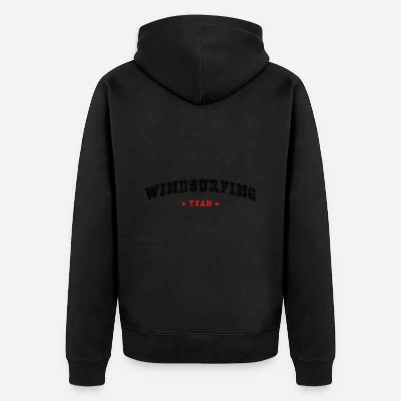 Équipe de planche à voile - Veste à capuche bio Premium Unisexe - noir