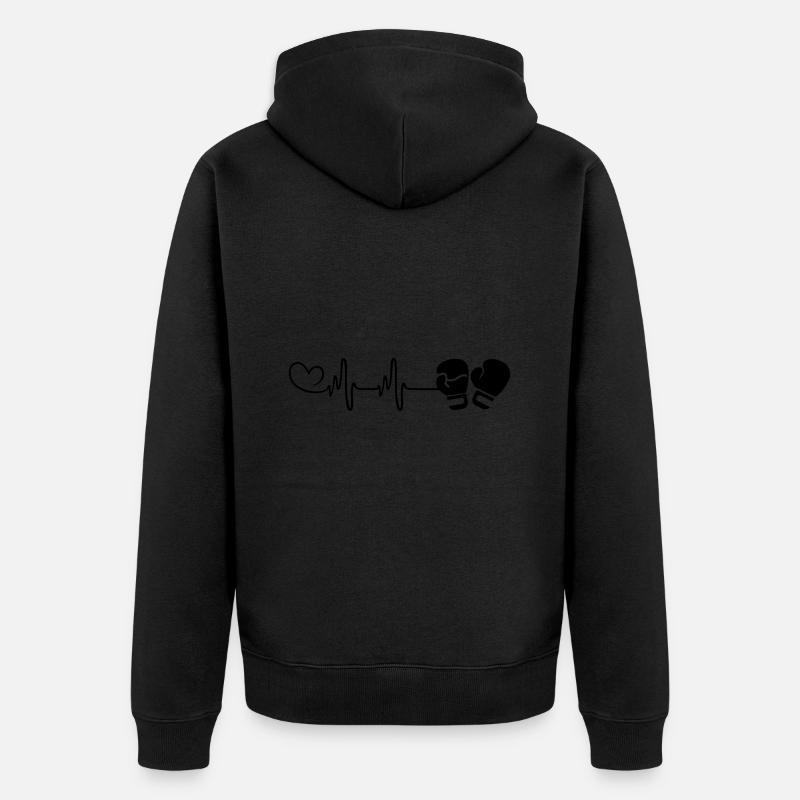 Gants de boxe Pulse Love - Veste à capuche bio Premium Unisexe - noir