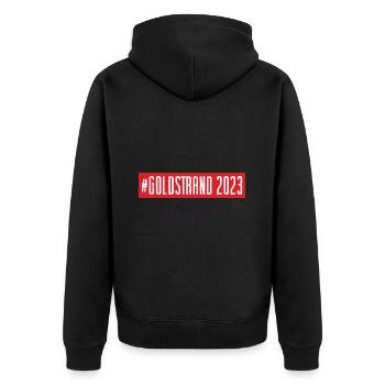 Sables d’or 2023 (Garantie du prix le plus bas) - Veste à capuche bio Premium Unisexe - noir - Dos - Nico (187cm)