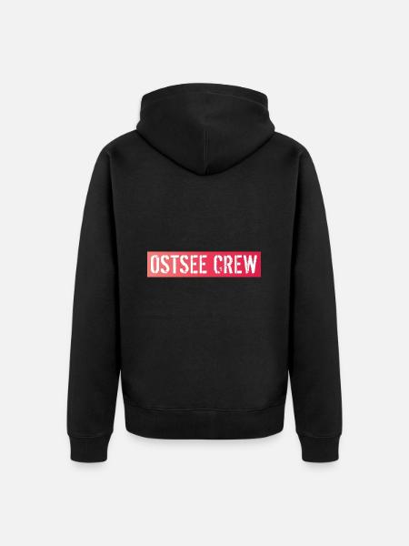 Ostsee Crew - Unisex Premium Bio Zip Hoodie - Schwarz