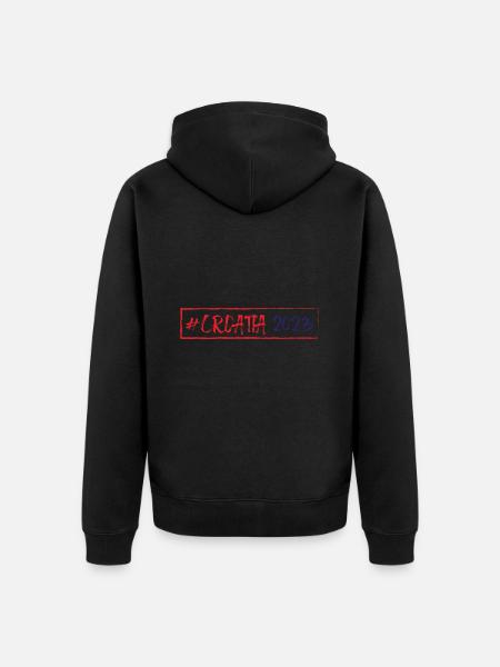 Croatia 2023 - Unisex Premium Bio Zip Hoodie - Schwarz