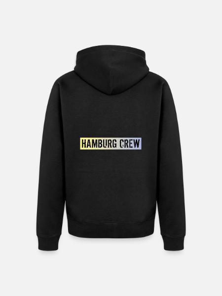 Hamburg Crew - Unisex Premium Organic Zip Hoodie - black