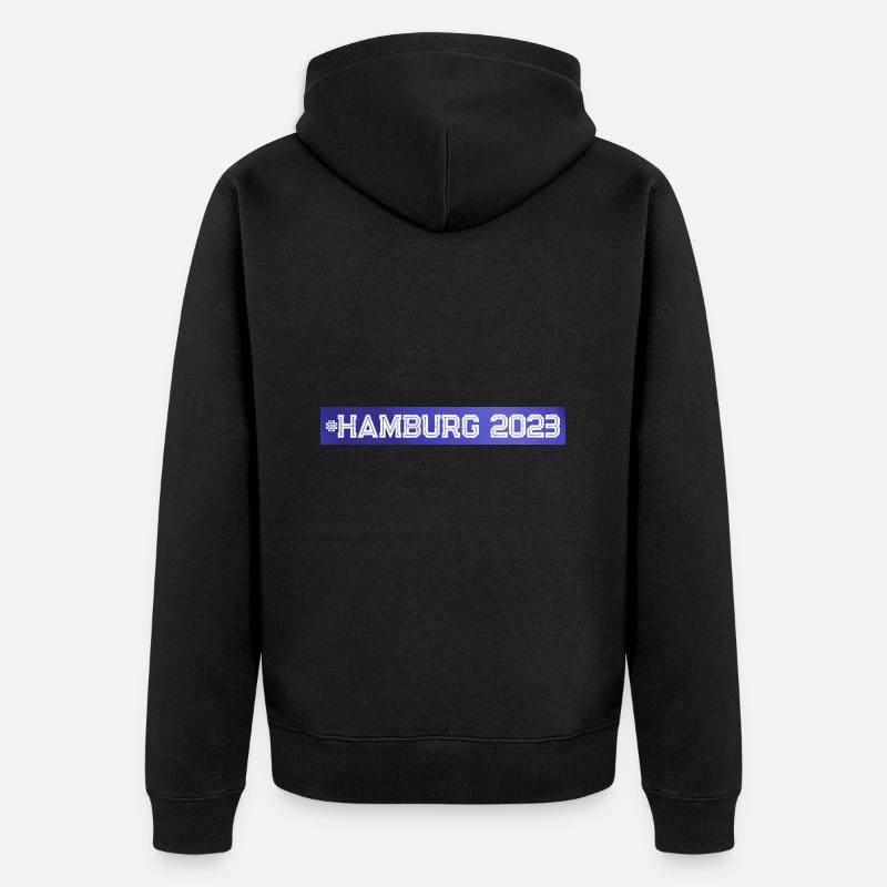 Hambourg 2023 - Veste à capuche bio Premium Unisexe - noir