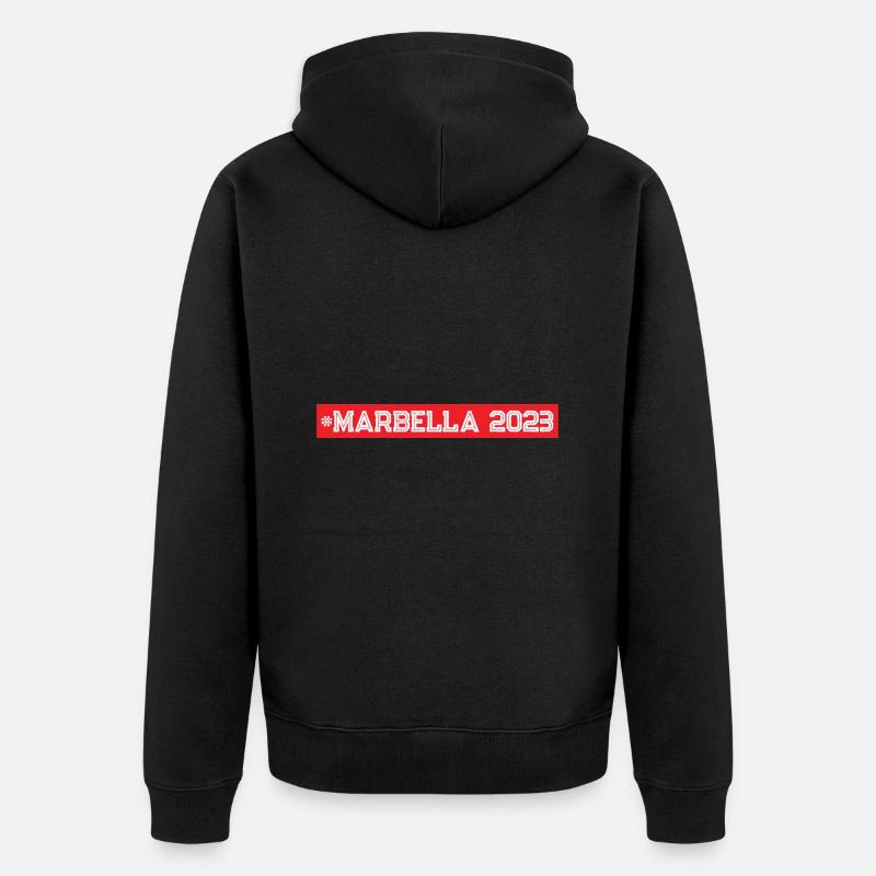 Marbella 2023 - Veste à capuche bio Premium Unisexe - noir