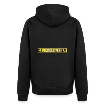 Équipage californien - Veste à capuche bio Premium Unisexe - noir - Dos - Nico (187cm)