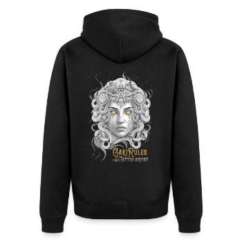 Medusa Gakirules - Veste à capuche bio Premium Unisexe - noir - Dos - Nico (187cm)
