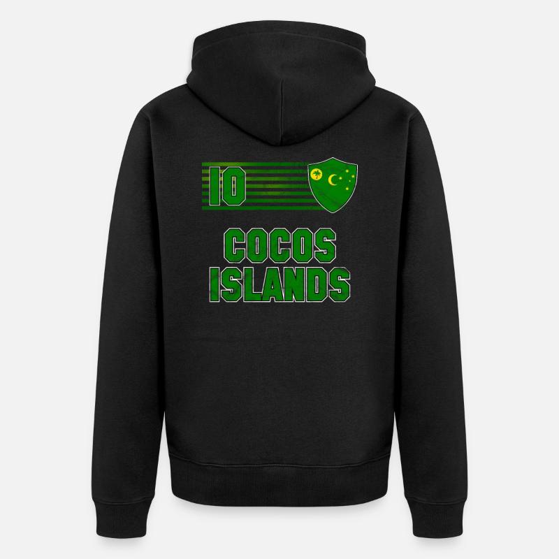 Îles Cocos - Veste à capuche bio Premium Unisexe - noir