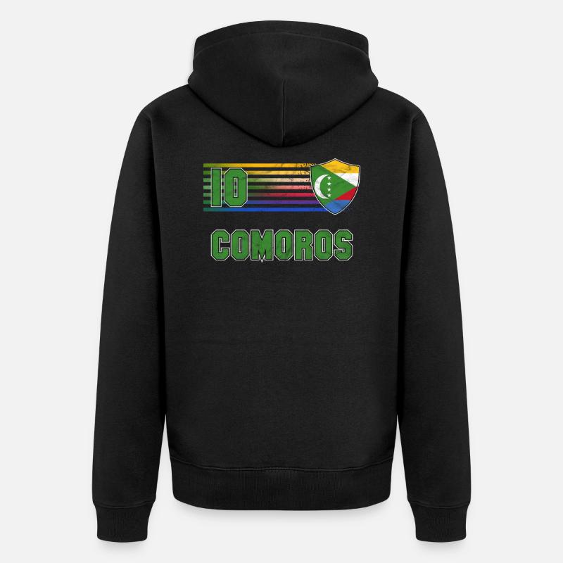 Comores - Veste à capuche bio Premium Unisexe - noir