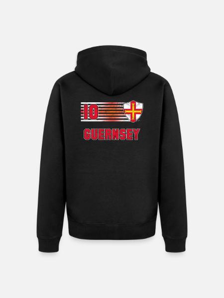 Guernsey - Unisex Premium Organic Zip Hoodie - black